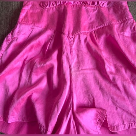 Hot Pink Victoria’s Secret Gold Label Silk Romper - Picture 5 of 6